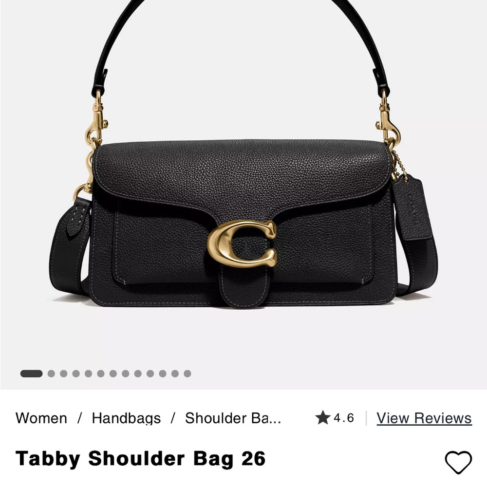 Coach Black Leather Crossbody Bag